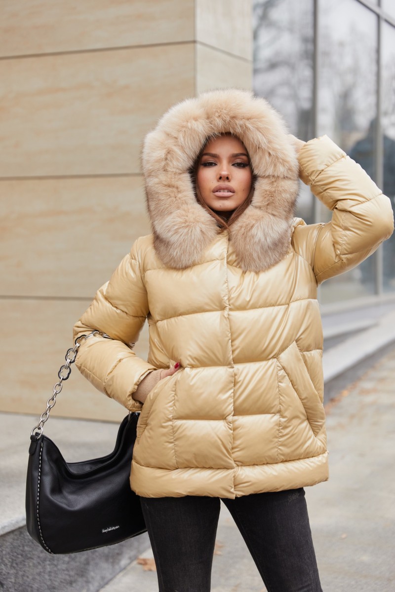 Jacket Mila Nova K-229 lacquer beige