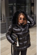 Jacket Mila Nova K-229 lacquer black