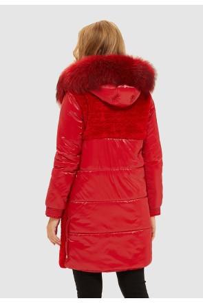 Winter Jacket Mila Nova K-101 red