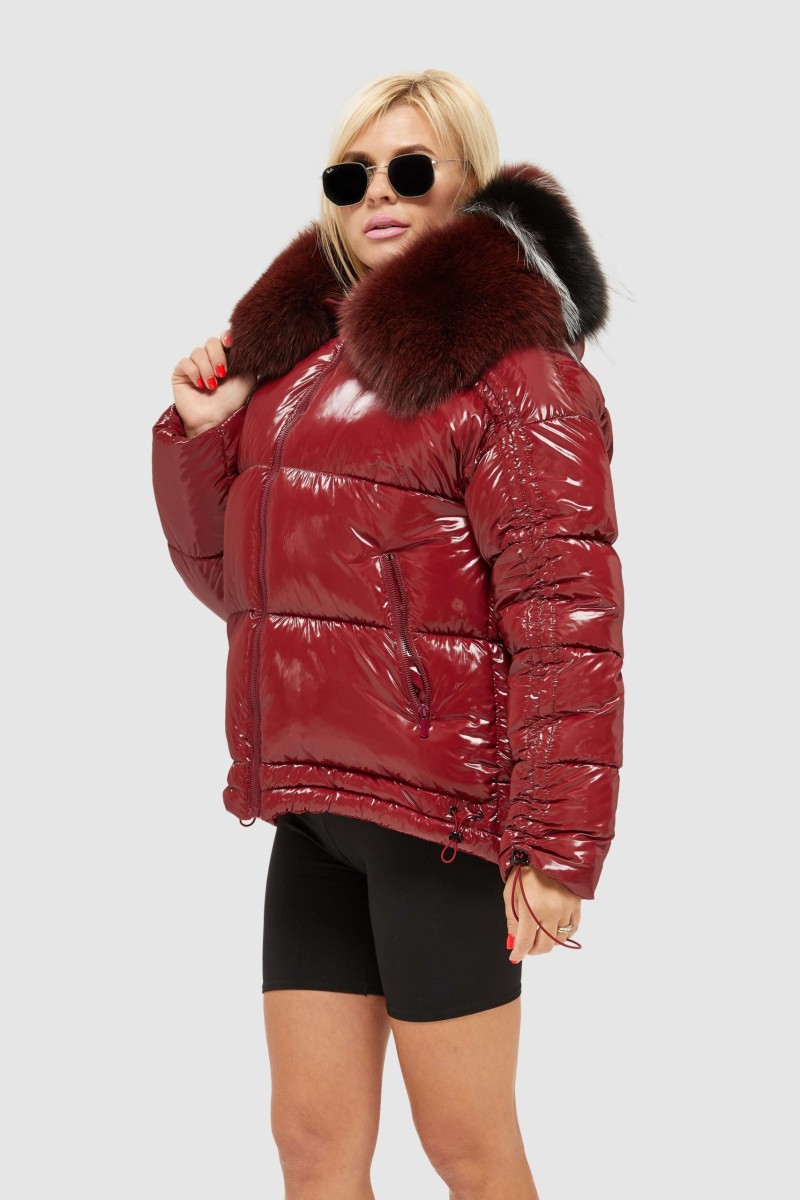 Winter Jacket Mila Nova K-104 bordeaux