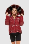 Winter Jacket Mila Nova K-104 bordeaux