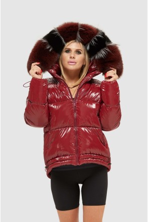 Winter Jacket Mila Nova K-104 bordeaux