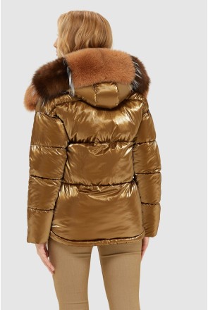 Winter Jacket Mila Nova K-104 gold