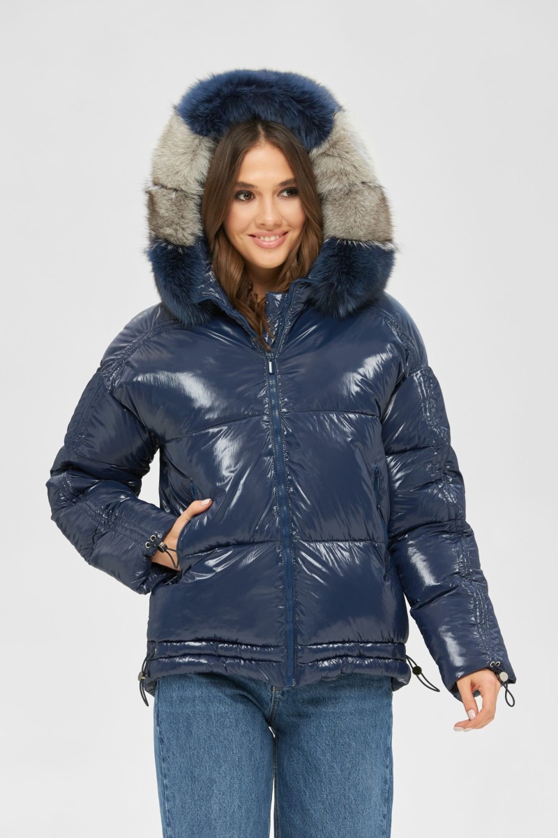 Winter Jacket Mila Nova K-104 blue