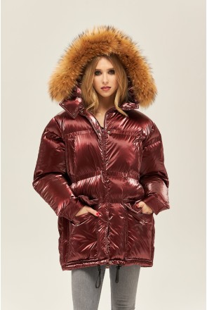 Winter Jacket Mila Nova K-128 bordeaux