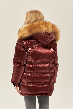 Winter Jacket Mila Nova K-128 bordeaux