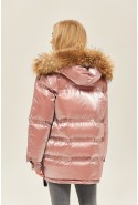 Winter Jacket Mila Nova K-128 pink