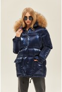 Winter Jacket Mila Nova K-128 blue