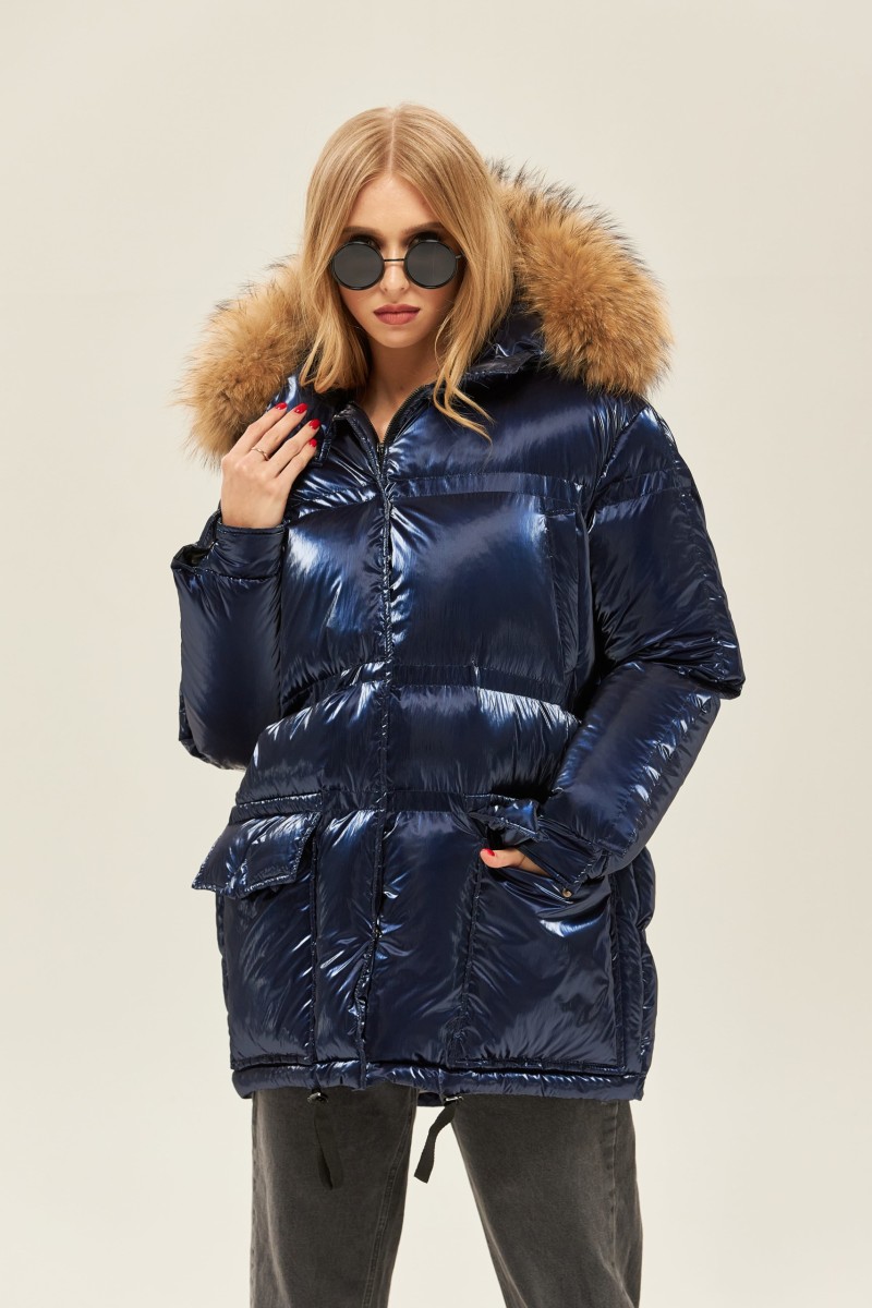 Winter Jacket Mila Nova K-128 blue