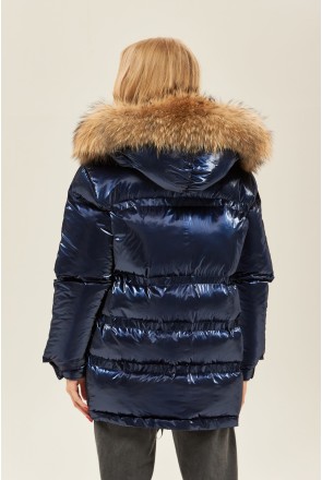 Winter Jacket Mila Nova K-128 blue