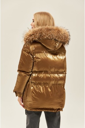 Winter Jacket Mila Nova K-128 gold