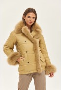 Winter Jacket Mila Nova K-160 beige