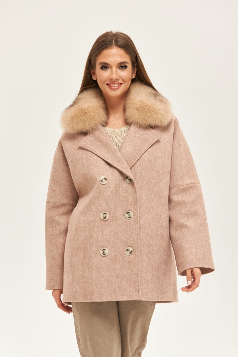 Winter Coat Mila Nova PV-206 beige