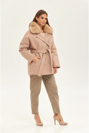 Winter Coat Mila Nova PV-206 beige