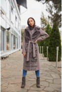 Winter Coat Mila Nova PV-217 cappuccino