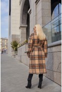 Coat Mila Nova PV-269 beige check