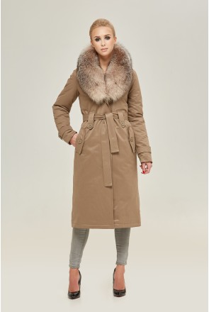 Winter Coat Mila Nova P-86d cappuccino