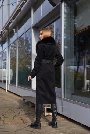 Winter Coat Mila Nova PV-192 in black