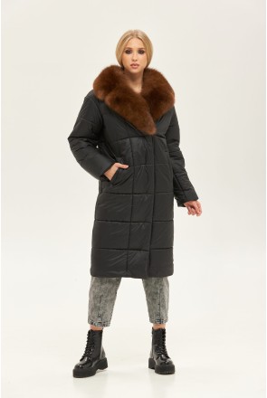 Winter Coat Mila Nova PV-197 black