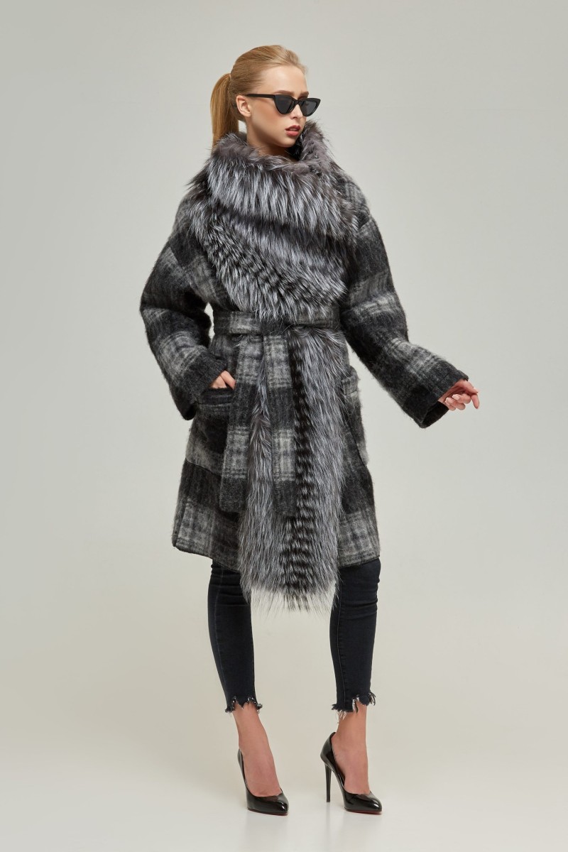 Winter Coat Mila Nova PV-32k ex black check