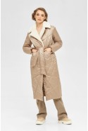 Coat Mila Nova Winter PV-249 cappuccino 