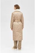 Coat Mila Nova Winter PV-249 cappuccino 