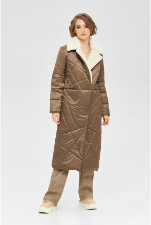 Winter Coat Mila Nova PV-249 chocolate