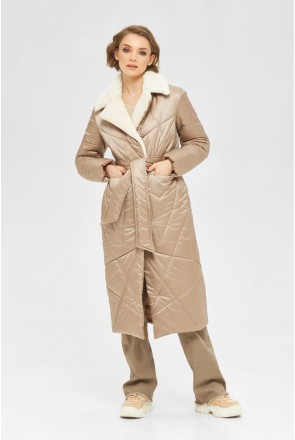 Winter Coat Mila Nova PV-249 chocolate