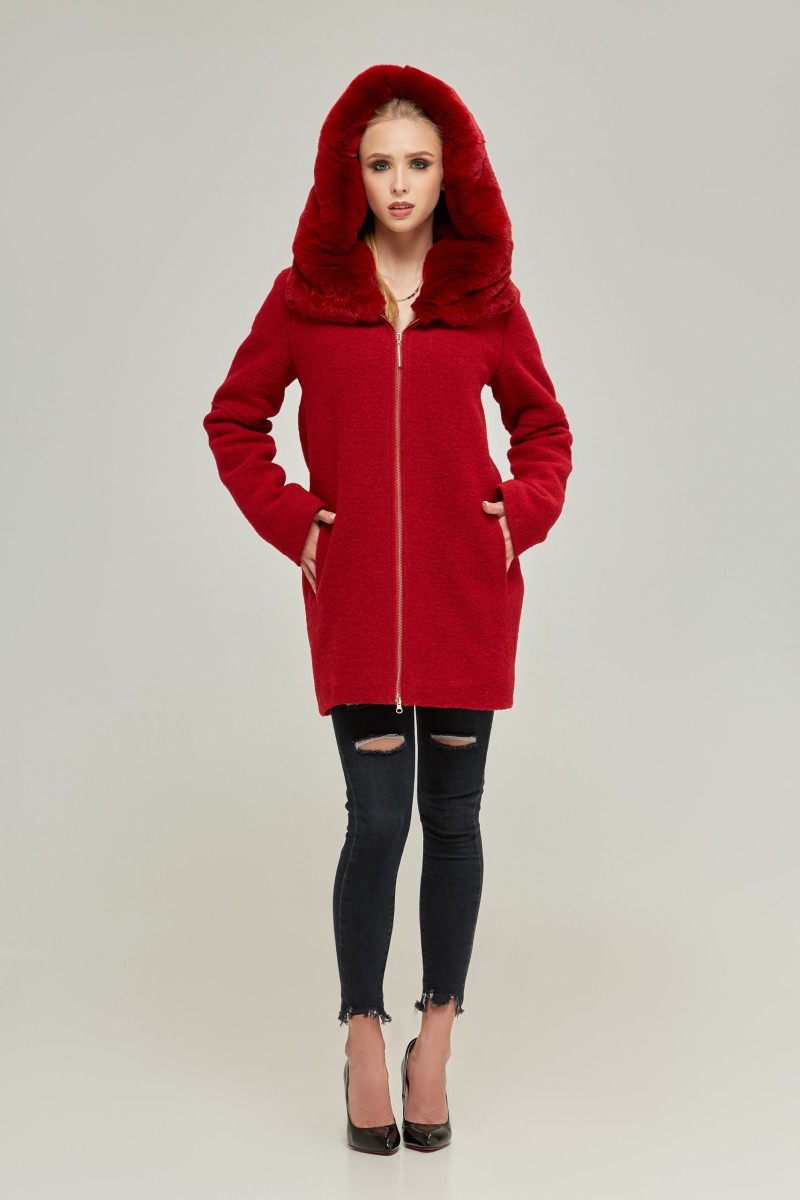 Winter Coat Mila Nova PV-74 red