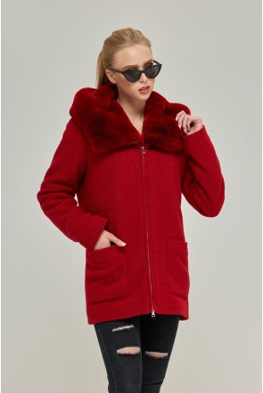 Winter Coat Mila Nova PV-74 red