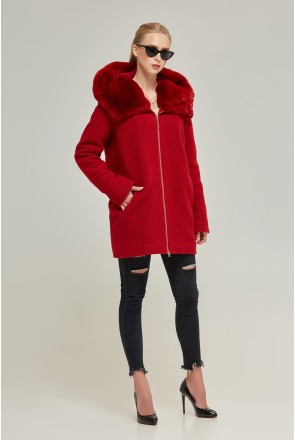 Winter Coat Mila Nova PV-74 red