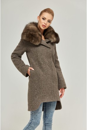 Winter Coat Mila Nova PV-59 cappuccino