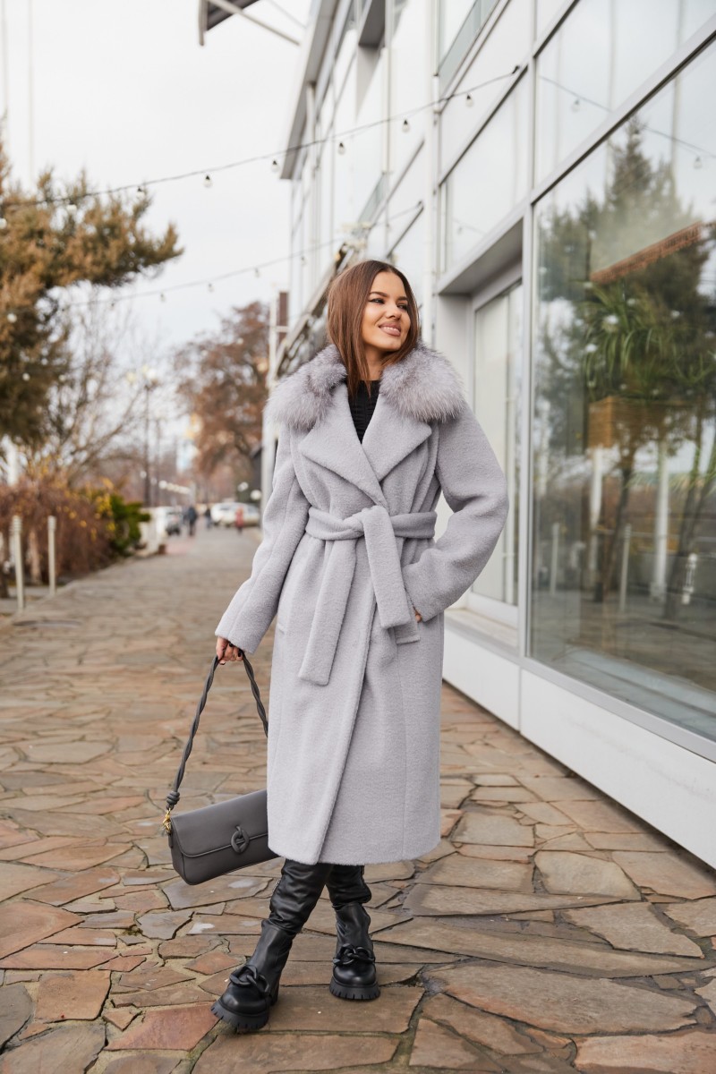 Winter Coat Mila Nova PV-97 grey