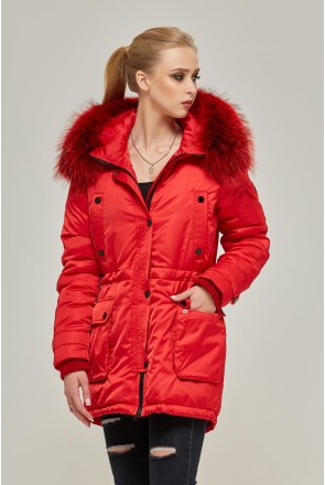 Winter Parka Mila Nova K-79 red