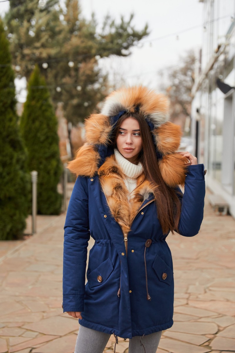 Winter Parka Mila Nova P-16ex blue