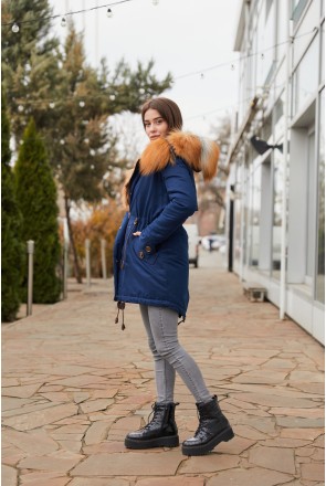 Winter Parka Mila Nova P-16ex blue