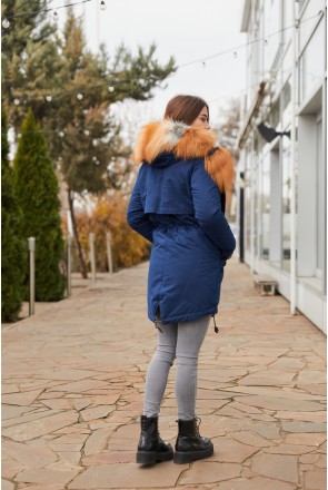 Winter Parka Mila Nova P-16ex blue