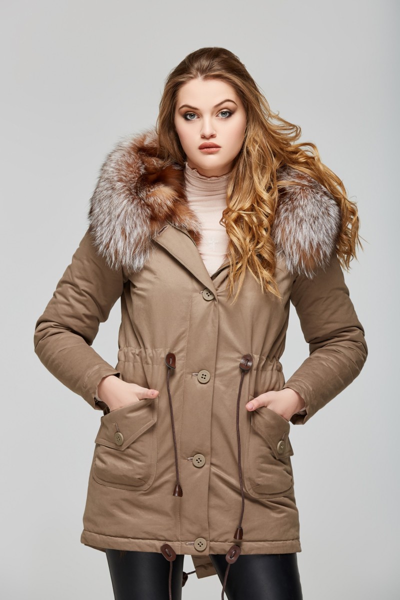 Parka Mila Nova Winter P-17 cappuccino 