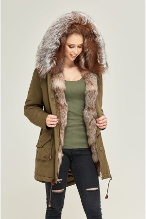 Winter Parka Mila Nova P-17 khaki