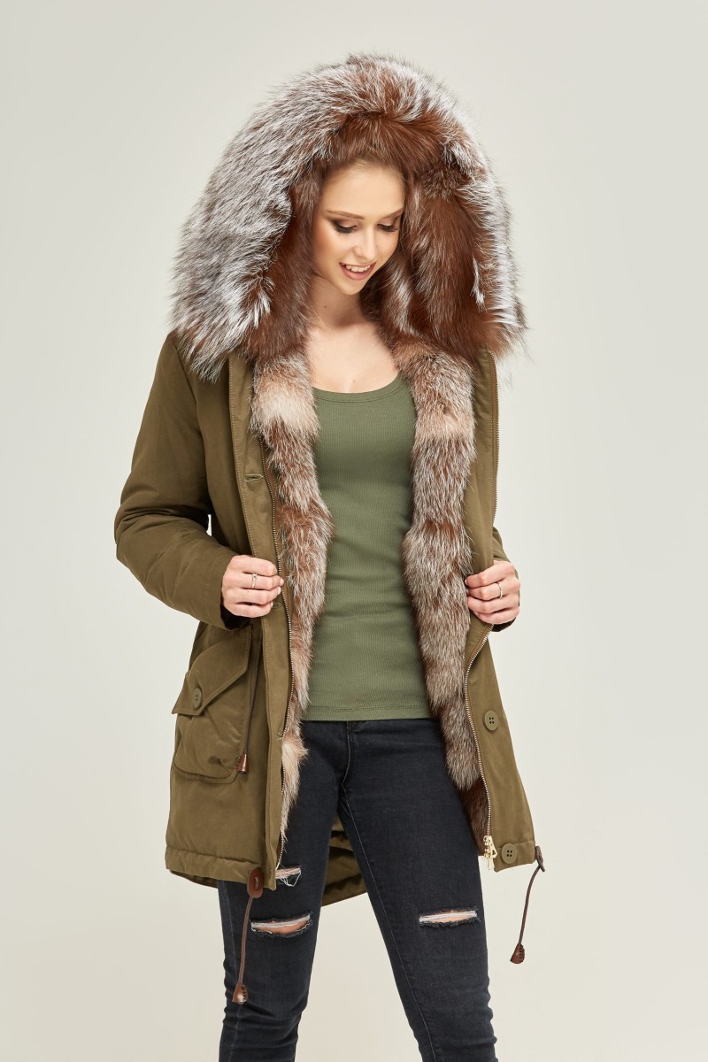 Winter Parka Mila Nova P-17 khaki