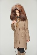 Winter Parka Mila Nova P-21d cappuccino