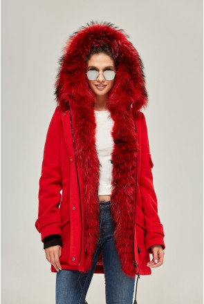 Winter Parka Mila Nova P-52 red