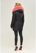 Winter Parka Mila Nova P-73 black + pink