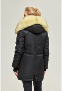 Winter Parka Mila Nova P-73 black+ yellow