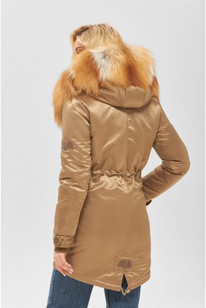 Winter Parka Mila Nova P-96ex Beige + gold