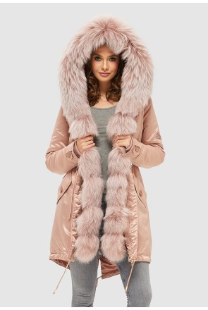 Winter Parka Mila Nova P-96ex+raccoon pink