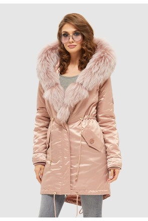 Winter Parka Mila Nova P-96ex+raccoon pink