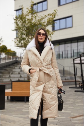 Coat Mila Nova PV-229 beige