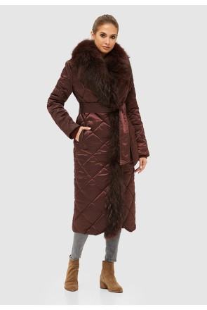 Winter Raincoat Mila Nova K-131 Bordeaux