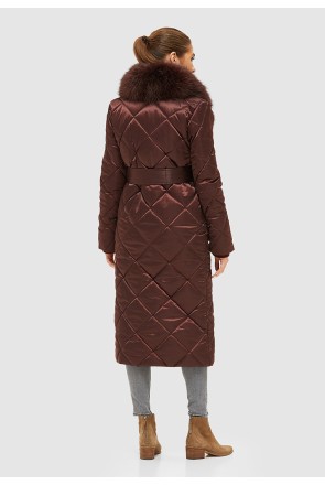 Winter Raincoat Mila Nova K-131 Bordeaux